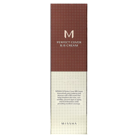 Missha M Perfect Cover B.B Cream Ex SPF 42/PA+++ (No. 21, Light Beige) 50ml / 1.69 fl. oz.
