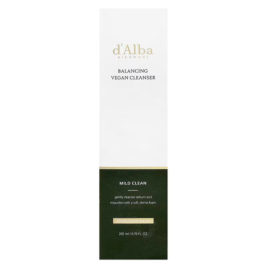 D’alba mild skin balancing vegan cleanser 200ml / 6.76 fl.oz.