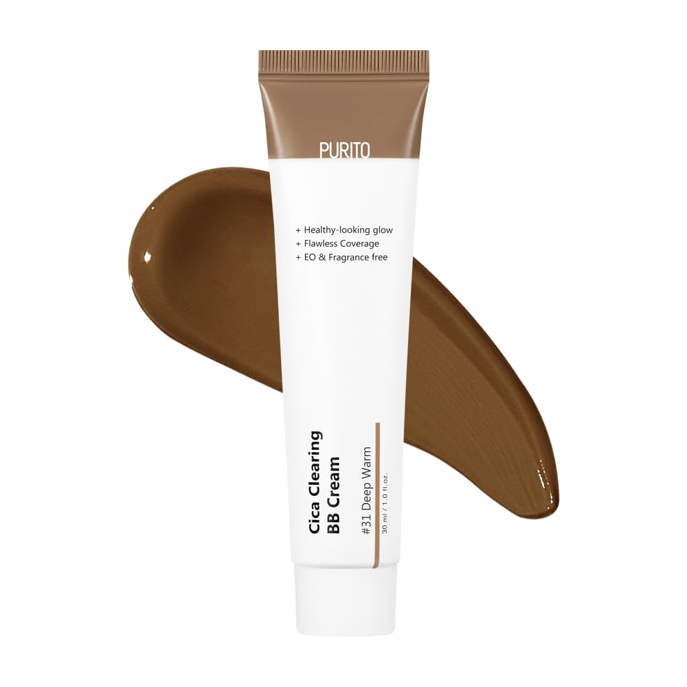 PURITO Cica Clearing BB Cream #21 Light Beige 1 fl.oz / 30ml,