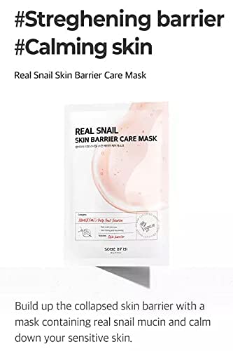 SOME BY MI Real Snail, Skin Barrier Care Beauty Mask, 1 Sheet, 0.70 oz (20 g)