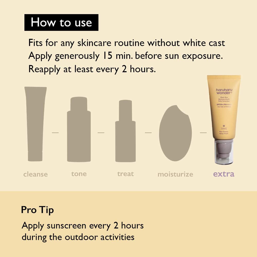 Haruharu wonder Black Rice Moisture Airyfit Daily Sunscreen 50ml
