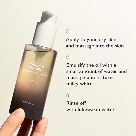 Haruharu wonder Black rice moisture deep cleansing oil (unscented)