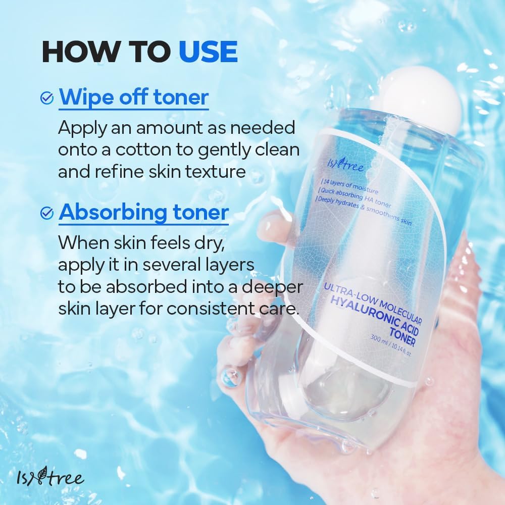 ISNTREE Ultra-Low Molecular Hyaluronic Acid Toner 300ml
