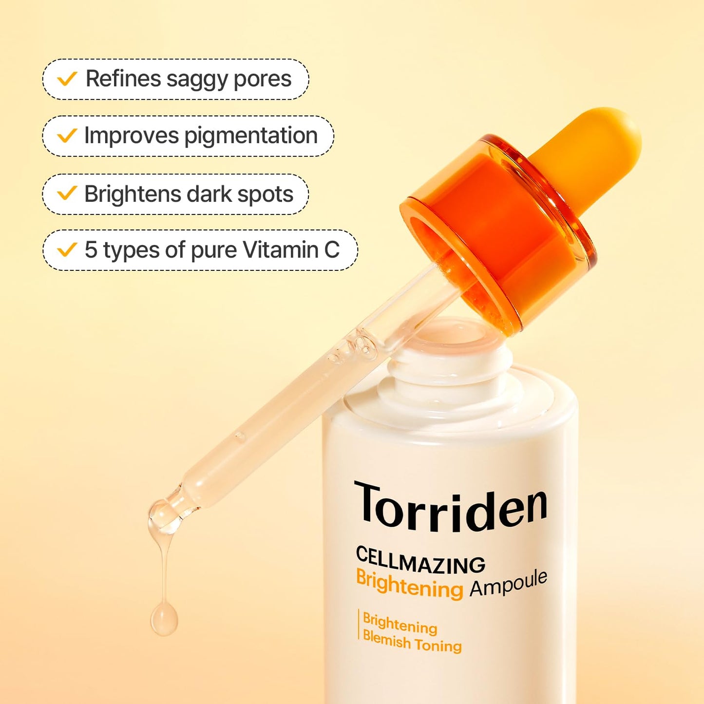 Torriden CELLMAZING Vita C Ampoule 30ml | Korean Facial Serum