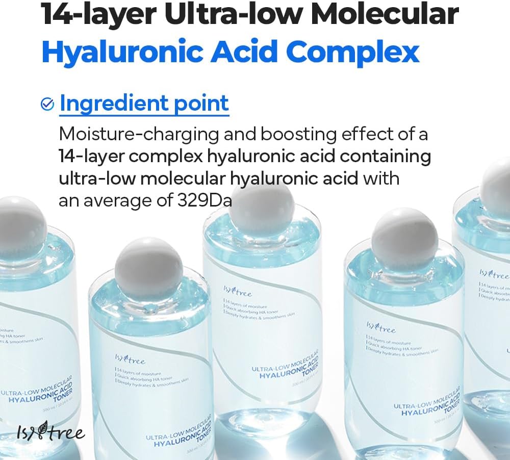 ISNTREE Ultra-Low Molecular Hyaluronic Acid Toner 300ml