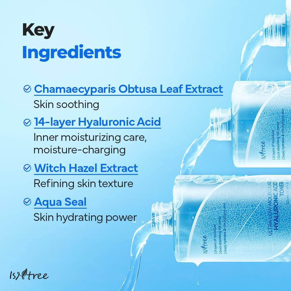 ISNTREE Ultra-Low Molecular Hyaluronic Acid Toner 300ml