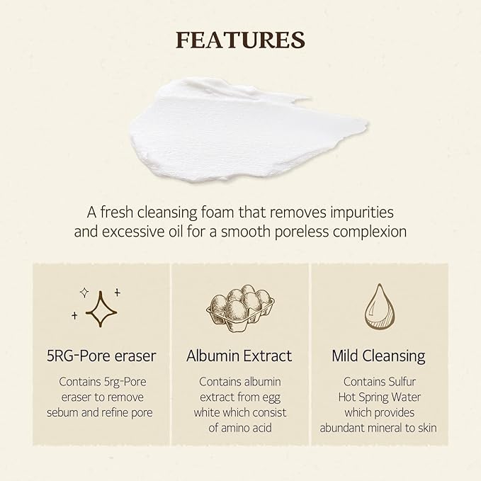 SKINFOOD Egg Perfect Pore Cleansing Foam - Egg Yolk