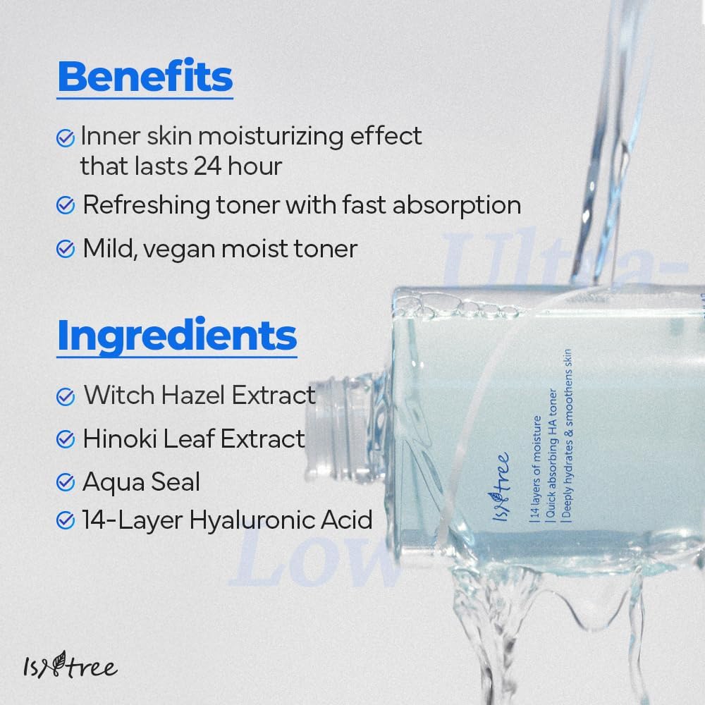 ISNTREE Ultra-Low Molecular Hyaluronic Acid Toner 300ml