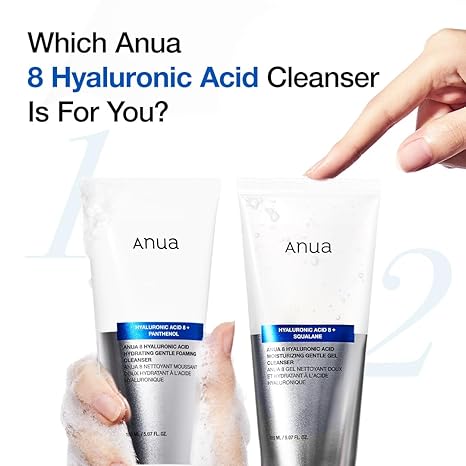 Anua 8 Hyaluronic Acid Hydrating Gentle foaming cleanser 150 ml / 5.07 fl. oz