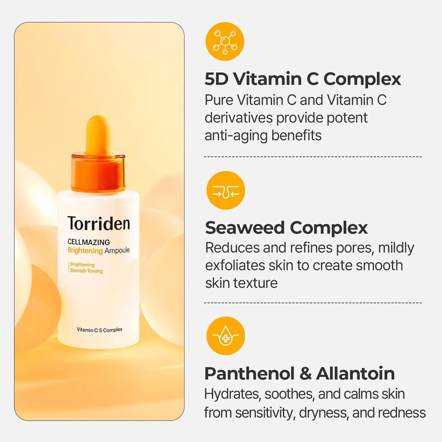 Torriden CELLMAZING Vita C Ampoule 30ml | Korean Facial Serum