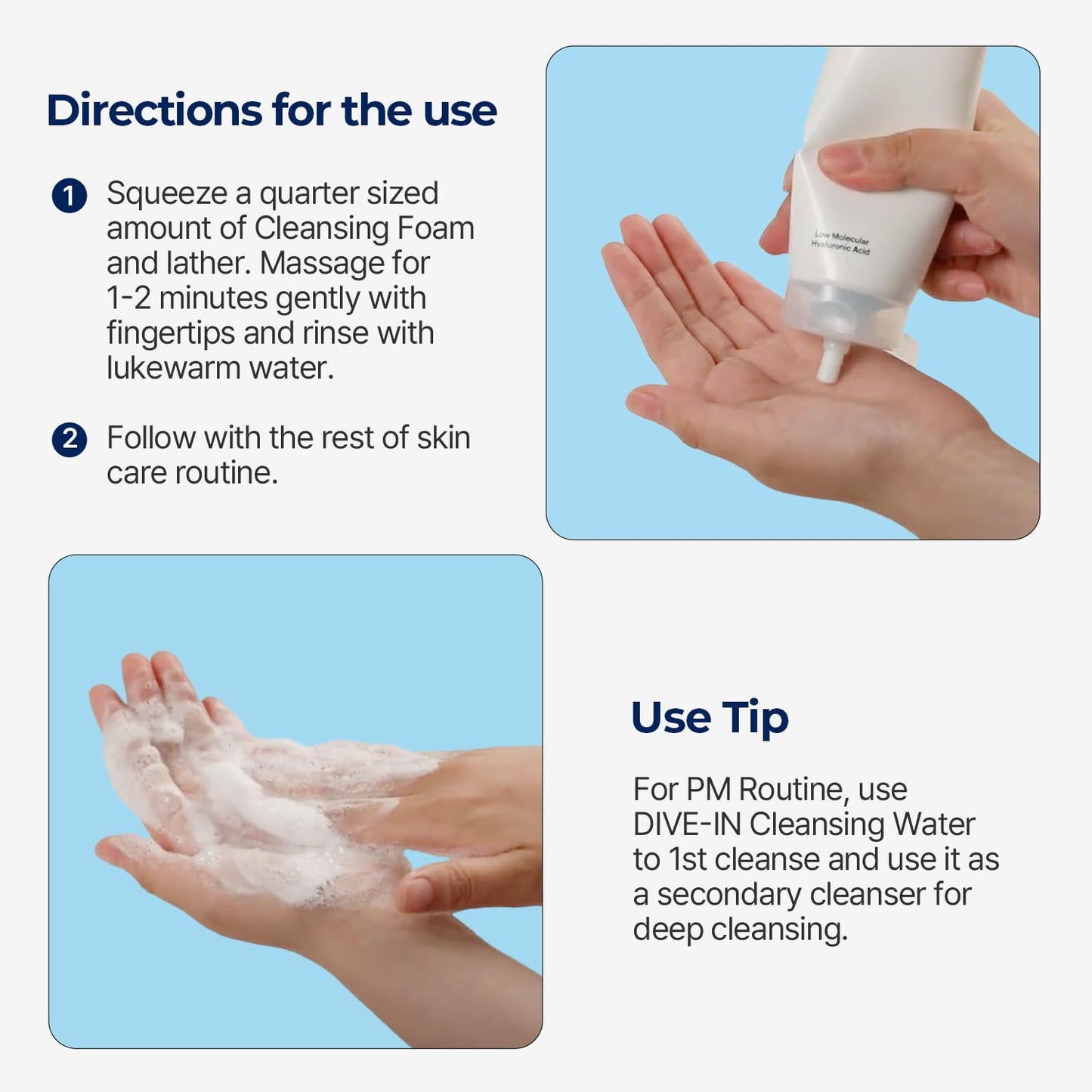 Torriden DIVE IN Cleansing Foam Face Wash | Hydrating Daily Facial Cleanser