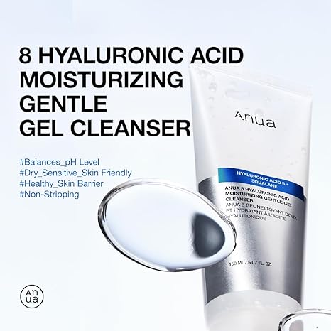 Anua 8 Hyaluronic Acid Hydrating Gentle foaming cleanser 150 ml / 5.07 fl. oz