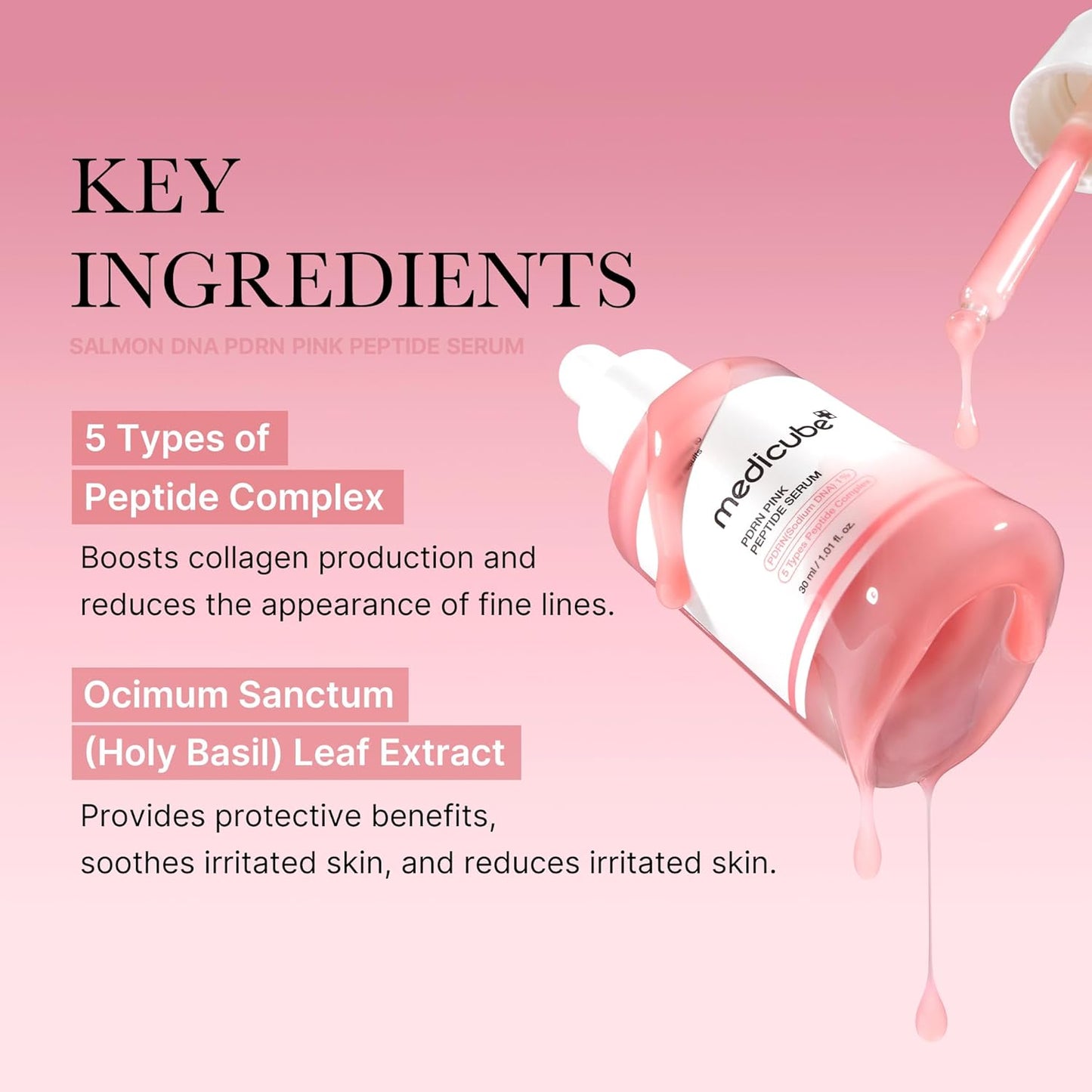 medicube PDRN Pink Peptide Serum 1.01 fl.oz.