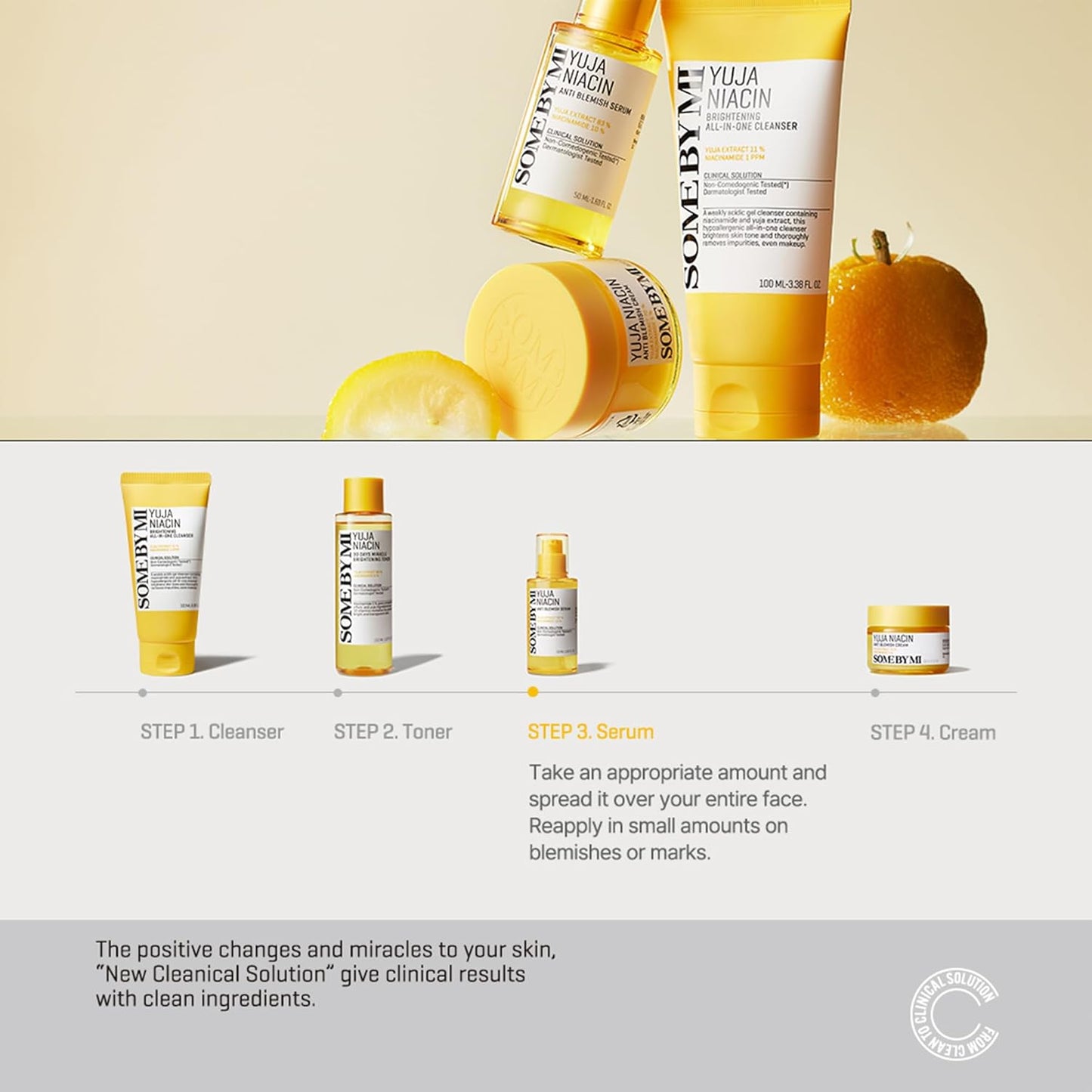 SOME BY MI Yuja Niacin Anti Blemish Serum - 1.69Oz, 50ml