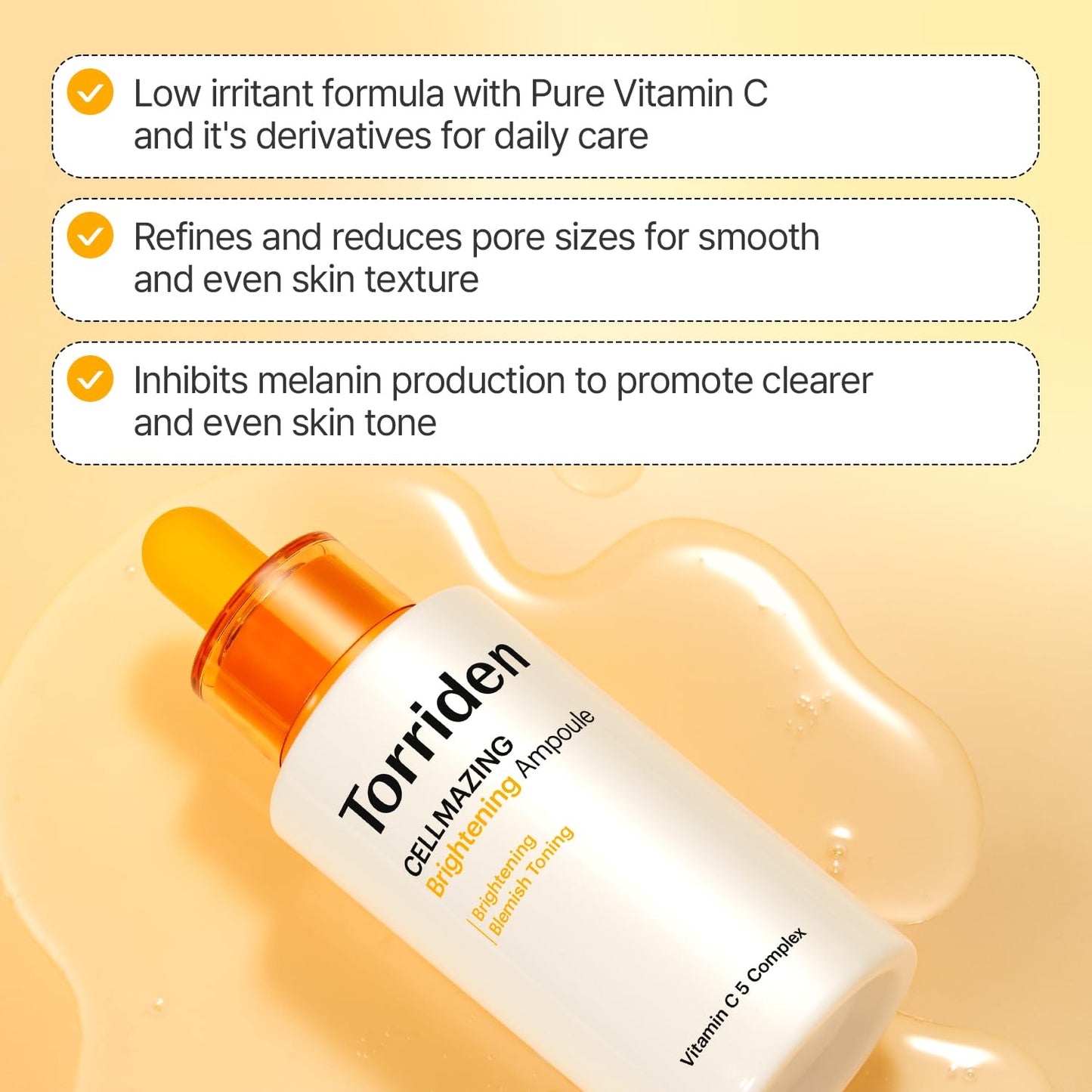 Torriden CELLMAZING Vita C Ampoule 30ml | Korean Facial Serum