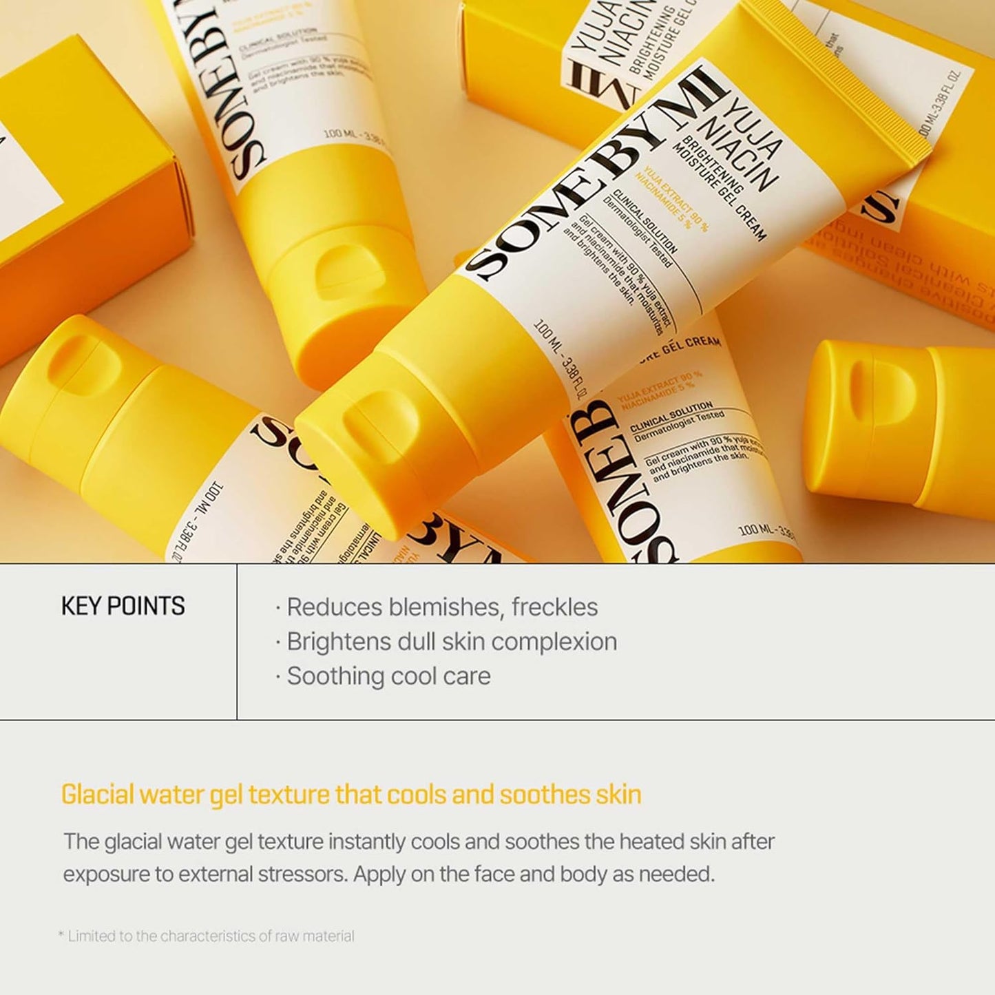 Yuja Niacin Brightening Moisture Gel Cream - Made from 10 Vitamin for Dull-Looking Skin