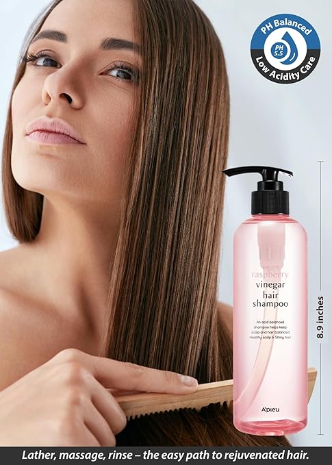 A’pieu Raspberry Vinegar hair shampoo 500 ml / 16.90 fl. Oz.