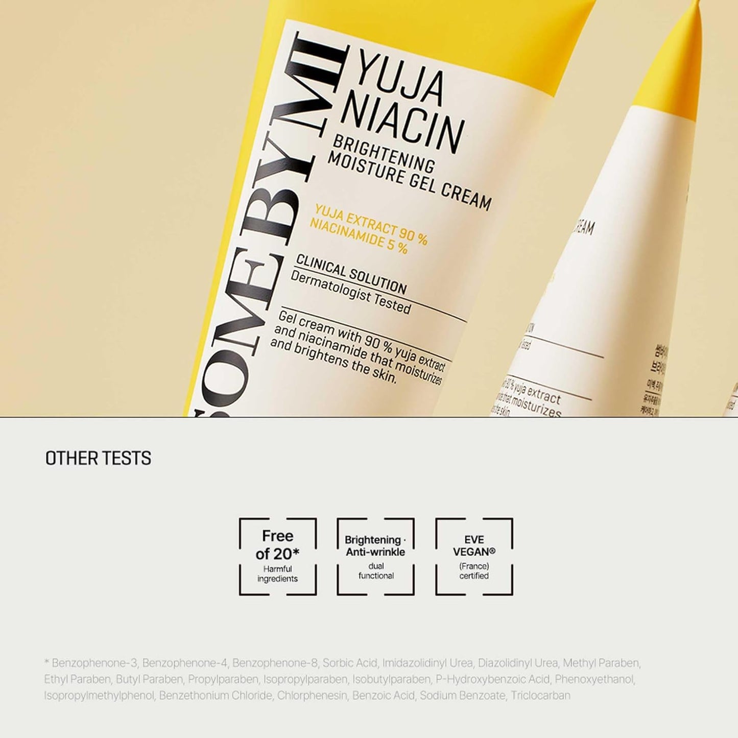 Yuja Niacin Brightening Moisture Gel Cream - Made from 10 Vitamin for Dull-Looking Skin