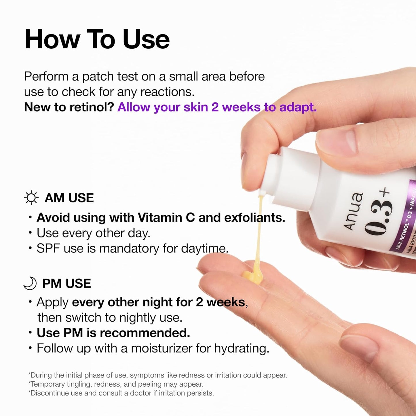 Anua Retinol Serum for Anti-Aging, Textured skin (30ml /1.01 fl.oz.)