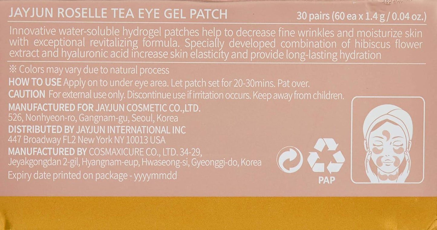 JAYJUN Roselle Tea Eye Gel Patch (60 Patches)