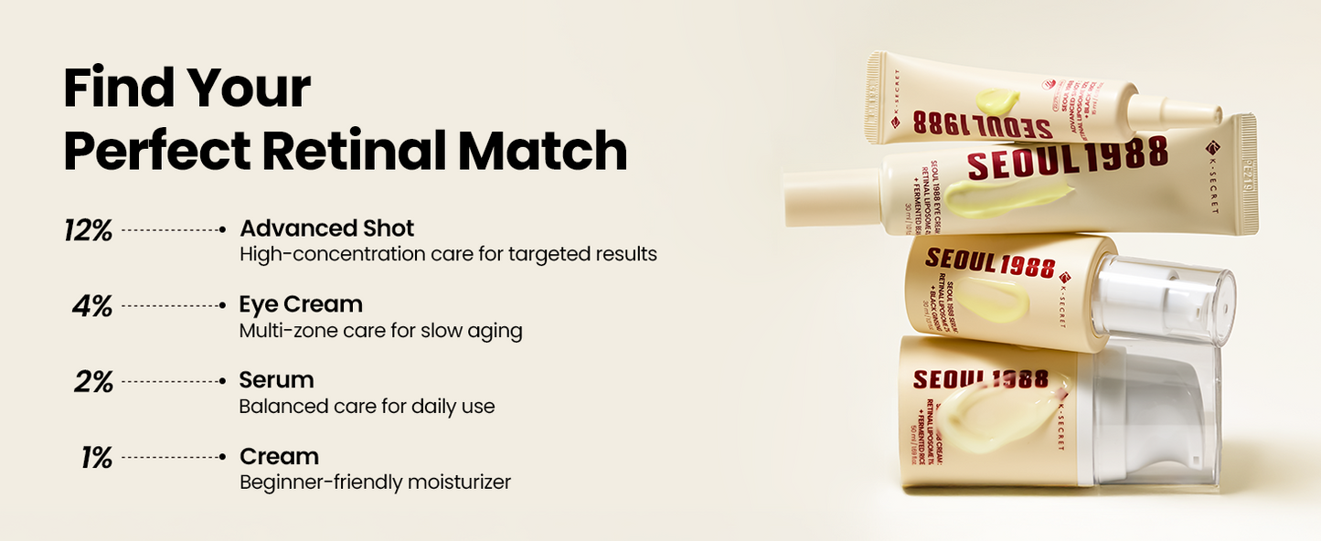 K-Secret Seoul 1988 Eye Cream: Retinal Liposome 4% + Fermented Bean