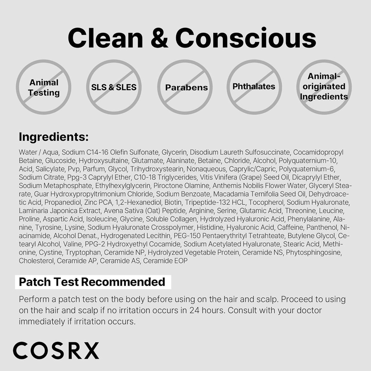 COSRX Peptide-132 Ultra Perfect Hair Bonding Shampoo