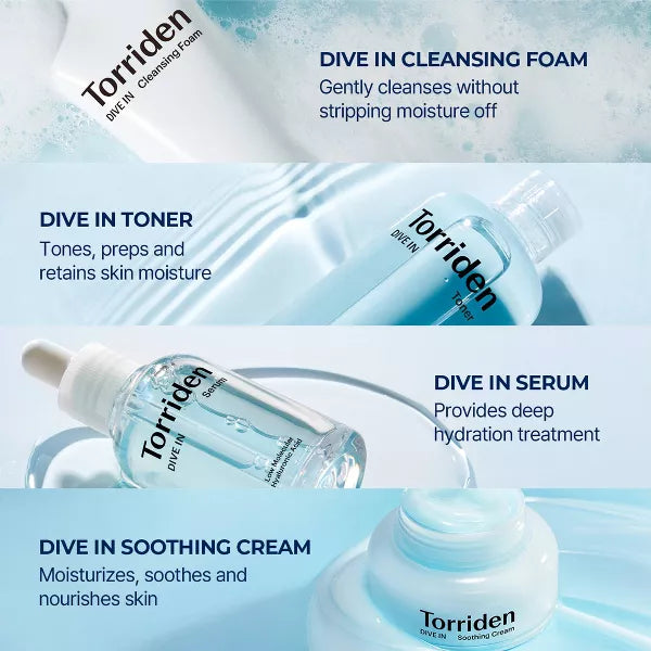 Torriden Dive in Trial kit (4 sample size products)