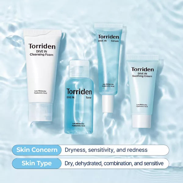 Torriden Dive in Trial kit (4 sample size products)