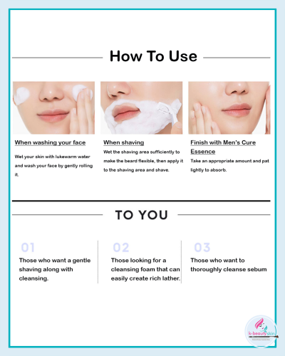 MISSHA Men’s Cure Shave to Cleansing Foam 150ml