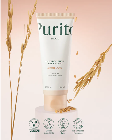 Purity Seoul Oat in Calming Gel Cream Oat Seed Water Facial Gel Cream
