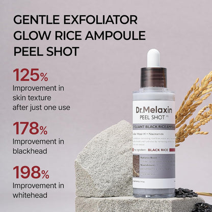 Dr. Melaxin Peel Shot Exfoliating Black Rice Ampoule
