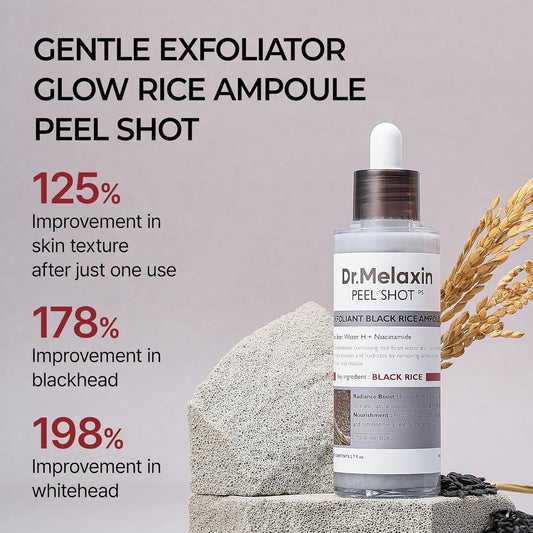 Dr. Melaxin Peel Shot Exfoliating Black Rice Ampoule