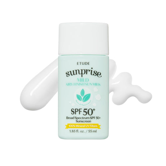 ETUDE Sunprise Mild Airy Finish Sun Milk SPF50+ | Long Lasting Protection