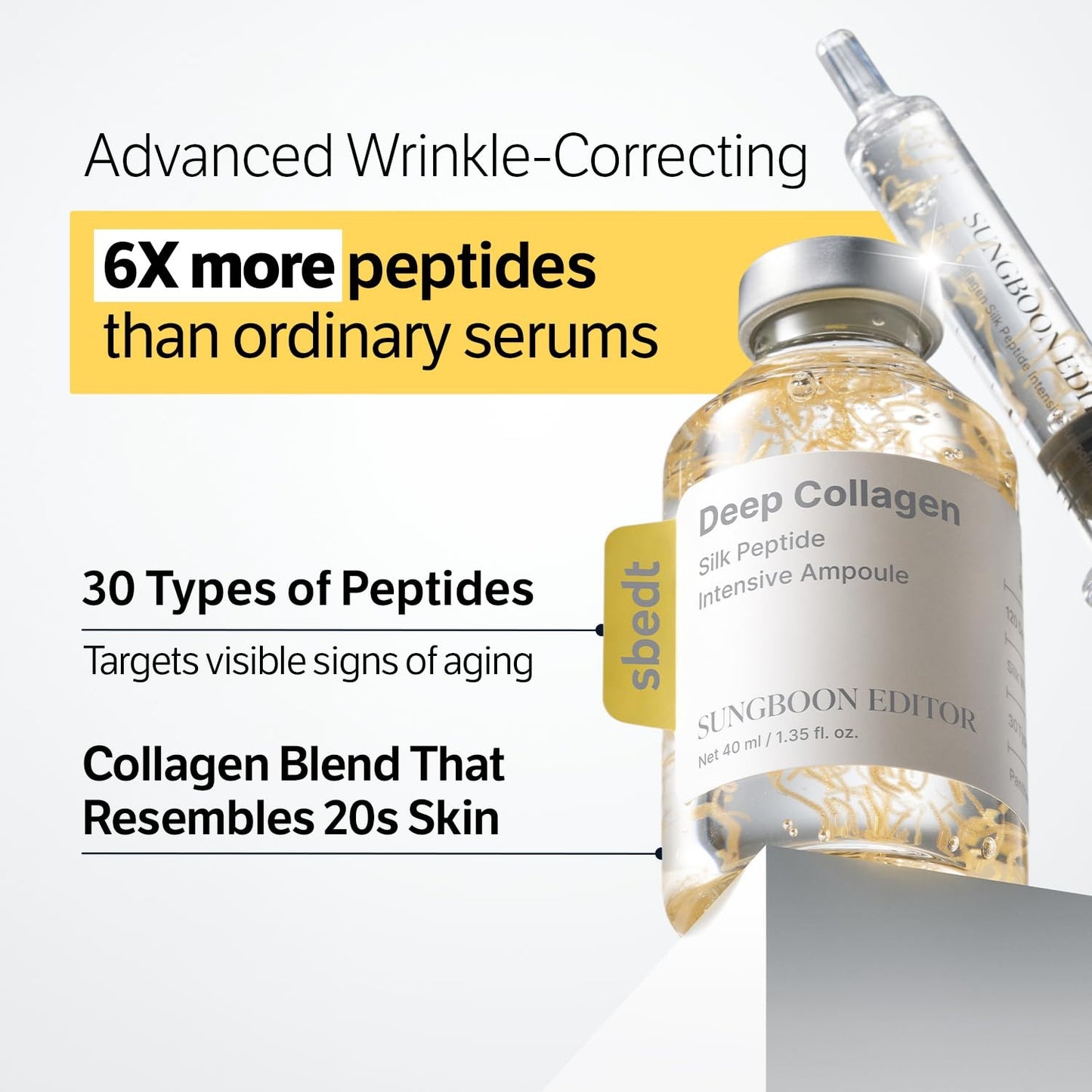 SUNGBOON EDITOR Deep Collagen Silk Peptide Intensive Ampoule