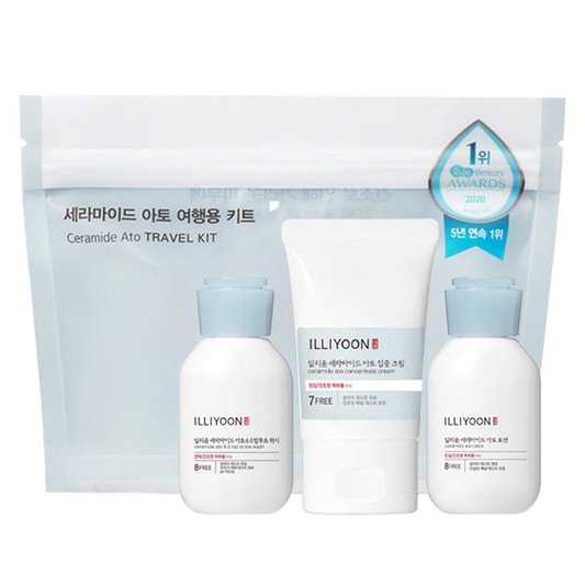 Illiyoon ceramide ato travel kit (3 sample size products)
