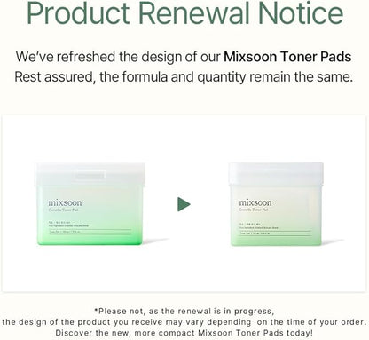 Mixsoon centella toner pad 230 ml / 7.77 fl. Oz.
