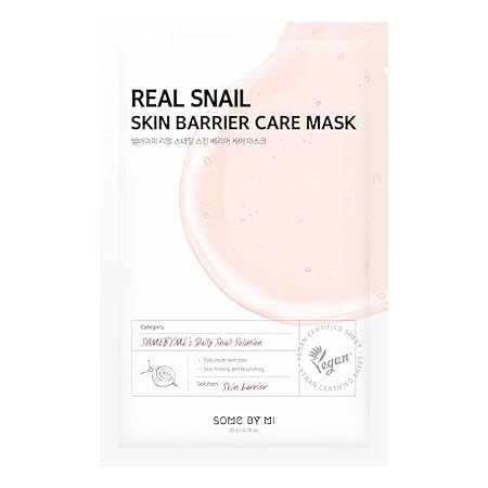 SOME BY MI Real Snail, Skin Barrier Care Beauty Mask, 1 Sheet, 0.70 oz (20 g)