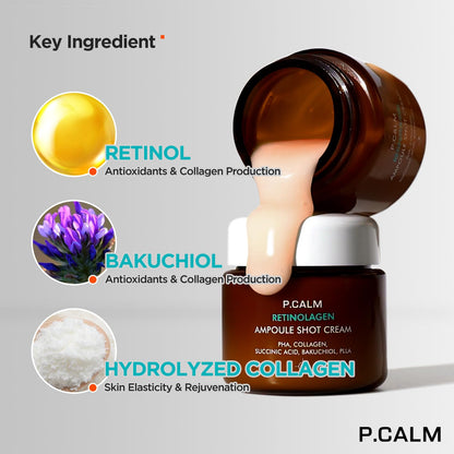 P. Calm Retinolagen ampoule shot cream 60 ml