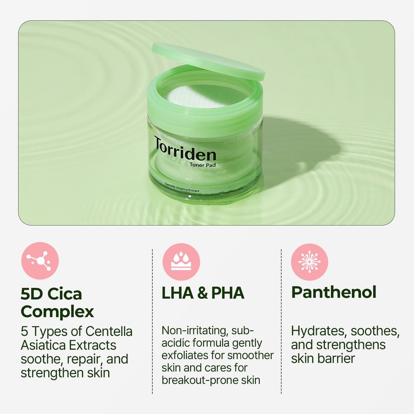 Torriden BALANCEFUL Toner Pads with PHA & LHA for Oily, Combo