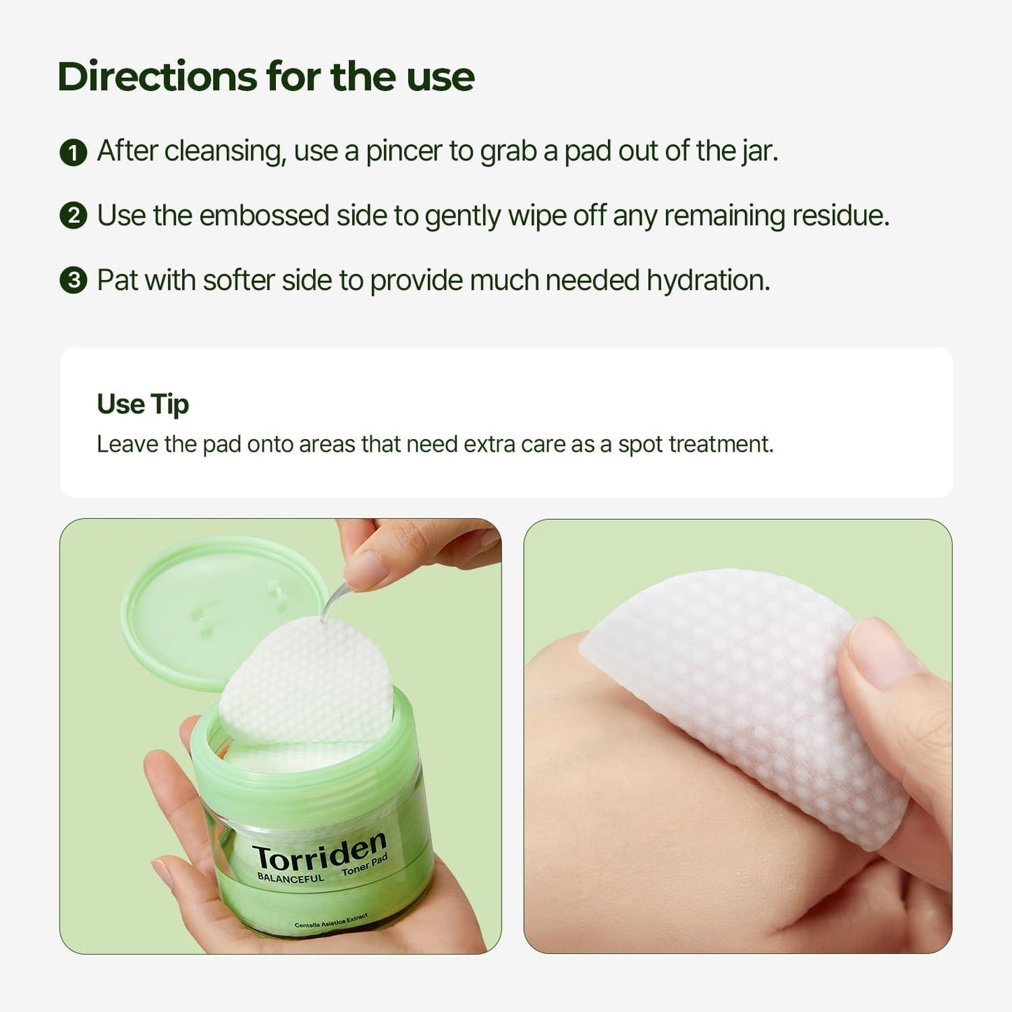 Torriden BALANCEFUL Toner Pads with PHA & LHA for Oily, Combo