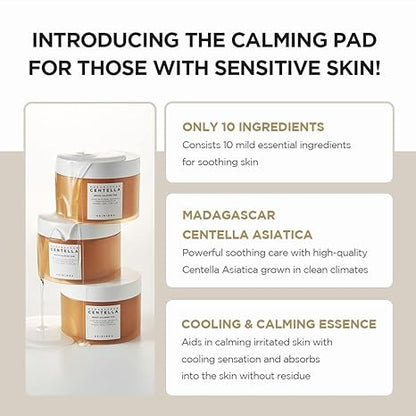 Skin1004 Madagascar Centella quick calming pad 70 pads / 130 ml / 4.39 fl. oz.