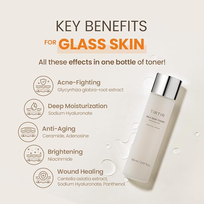 Tirtir milk skin refreshing skin toner 150 ml / 5.07 fl. oz.