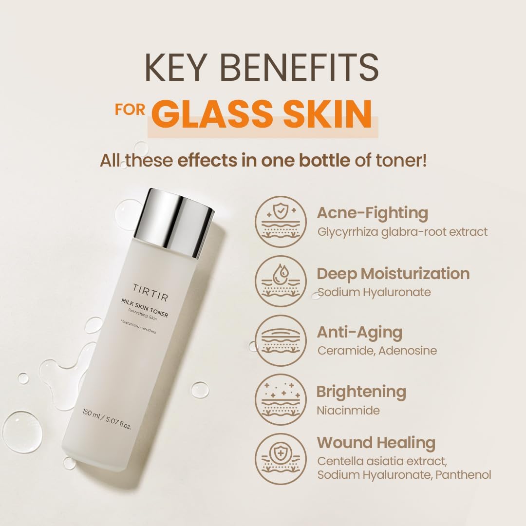 Tirtir milk skin refreshing skin toner 150 ml / 5.07 fl. oz.