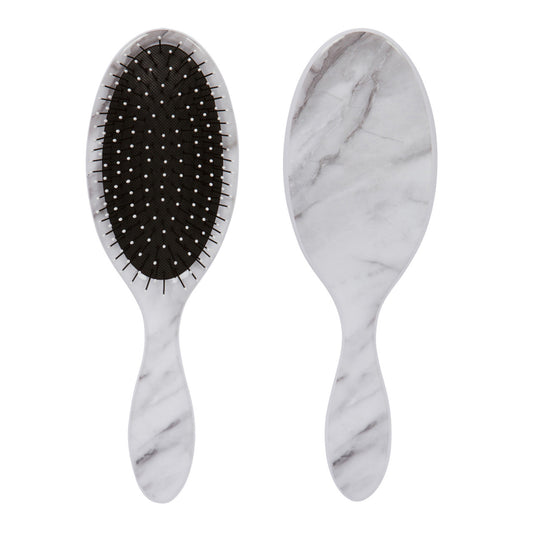 HAIR DETANGLER: WET-N-DRY BRUSH (BLACK/WHITE MARBLE)