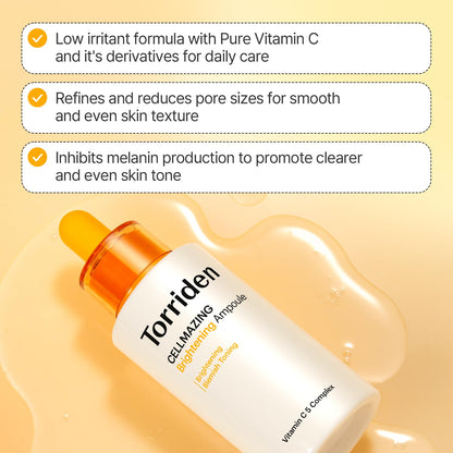 Torriden CELLMAZING Vita C Ampoule 30ml | Korean Facial Serum