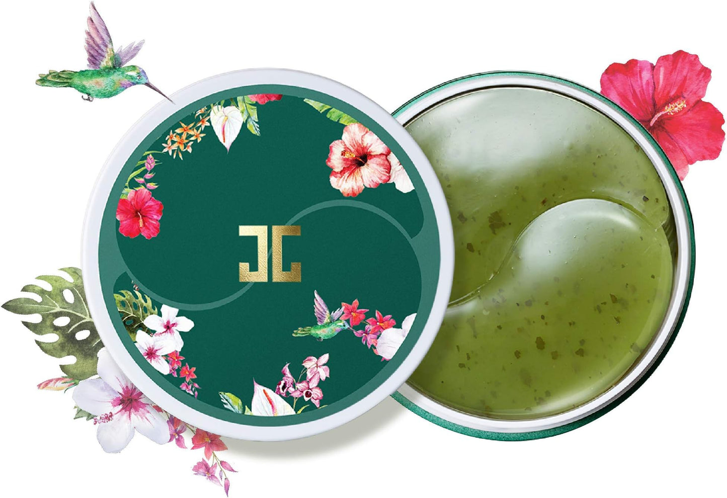 JAYJUN Green Tea Eye Gel Patch, Dark Circle, Puffy Eye, Under Eye Patch, 1.4g, 60 in Jar