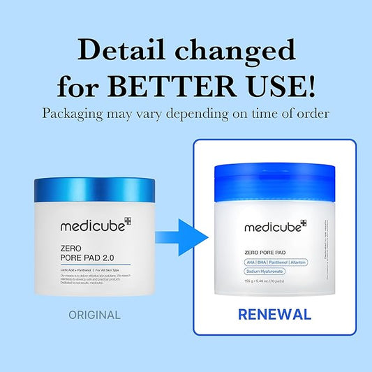 Medicube zero pore pad 2.0 155 g / 5.46 oz / 70 pads