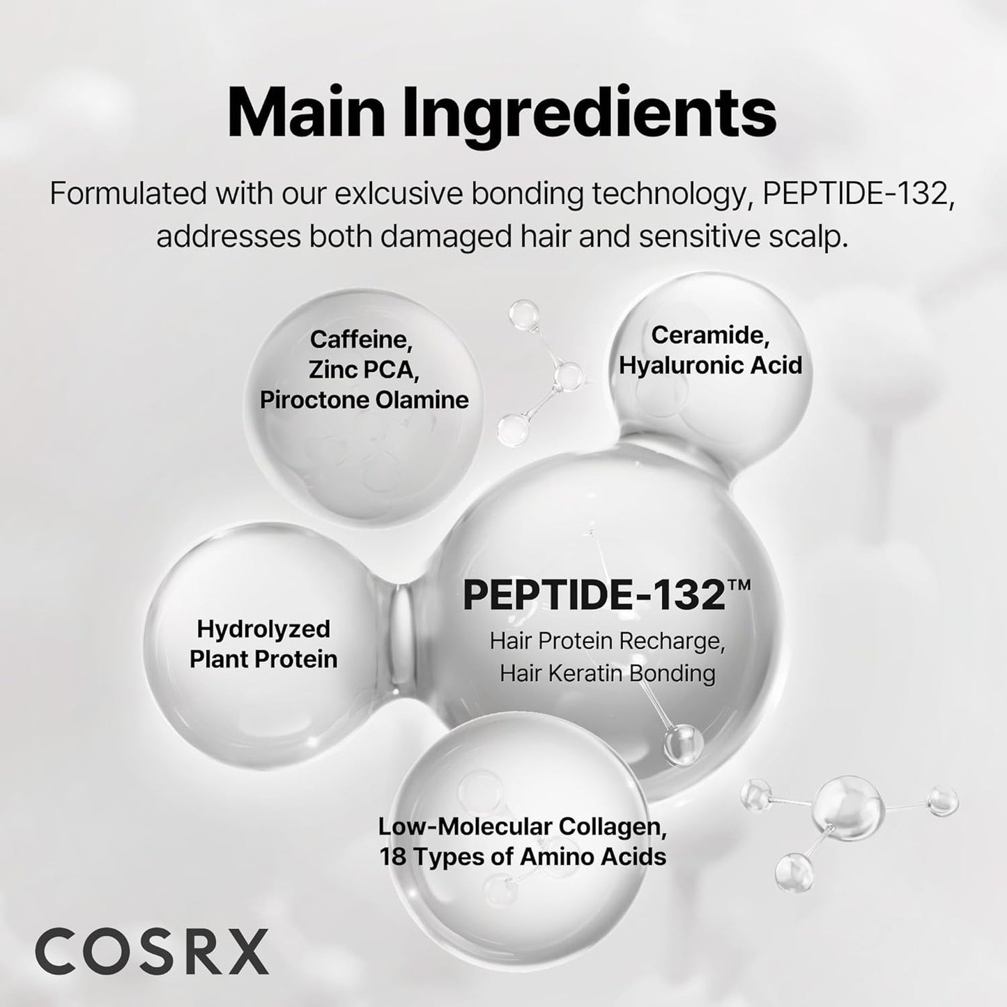 COSRX Peptide-132 Ultra Perfect Hair Bonding Shampoo