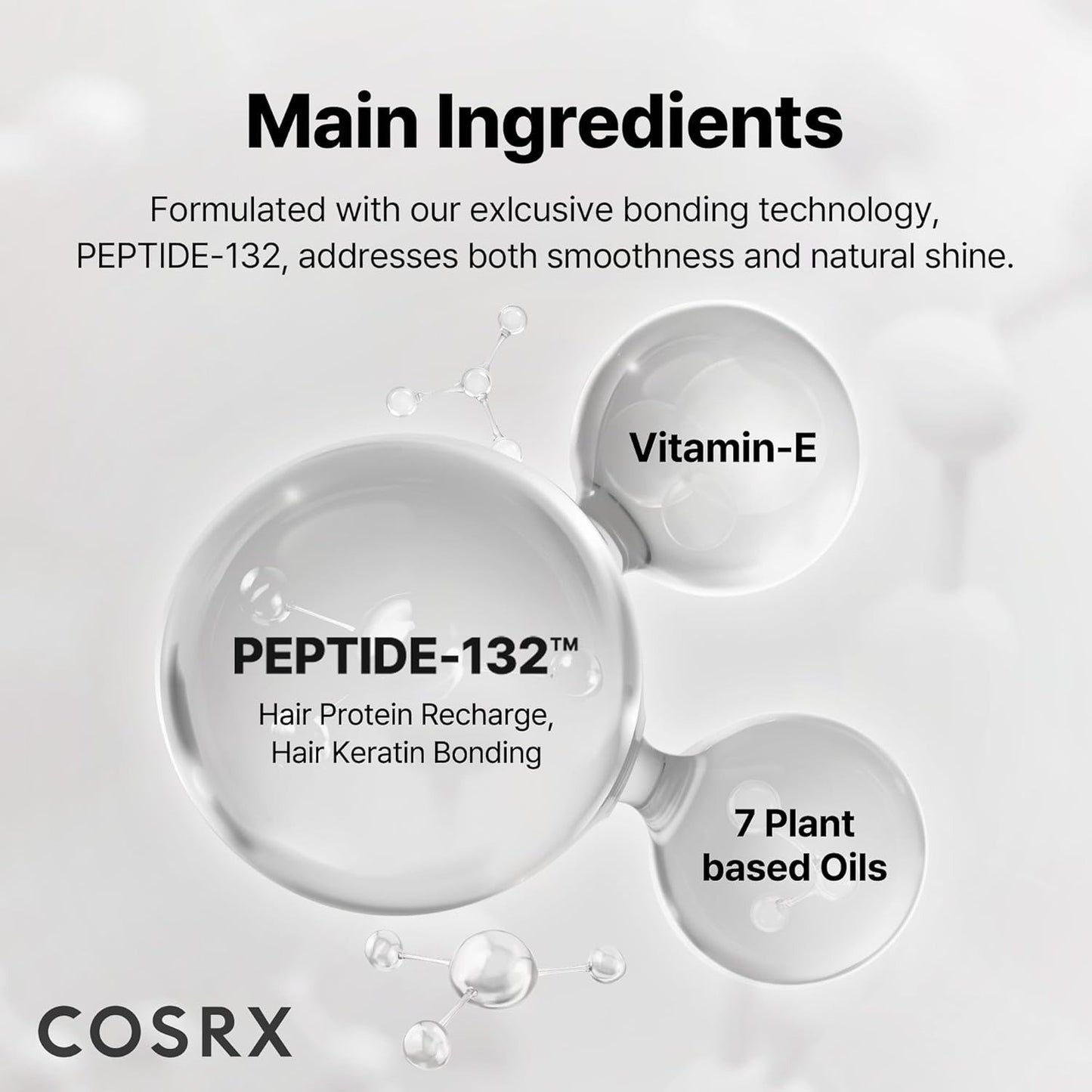 COSRX Peptide-132 Ultra Perfect Hair Bonding Oil Serum