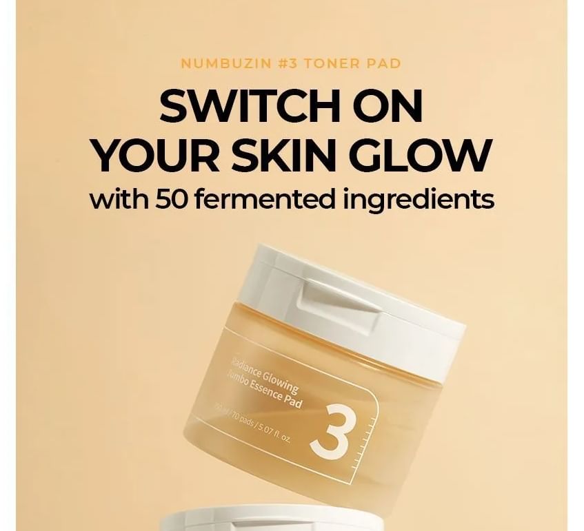 numbuzin - No.3 Radiance Glowing Jumbo Essence Pad